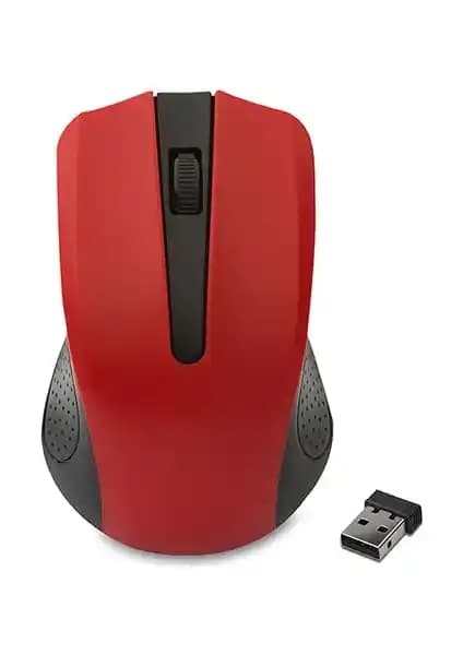 Everest SM-537 Usb Kırmızı Kablosuz Mouse: Ergonomik ve Şık Tasarım, Uzun Menzil Performans