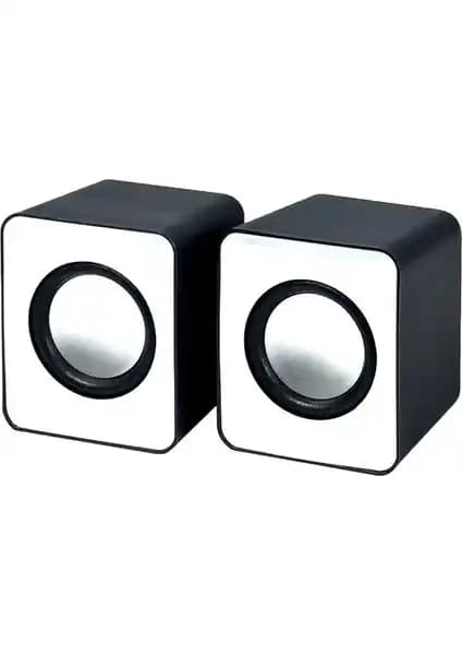 Frisby FS-334U Beyaz 2.0 USB Hoparlör Sistemi: Yüksek Ses Kalitesi ve Şık Tasarım