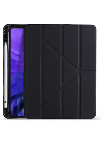 Fuchsia Apple iPad Air 10.9 2022 (5. Nesil) Uyumlu Çok Fonksiyonlu Koruma Kılıfı