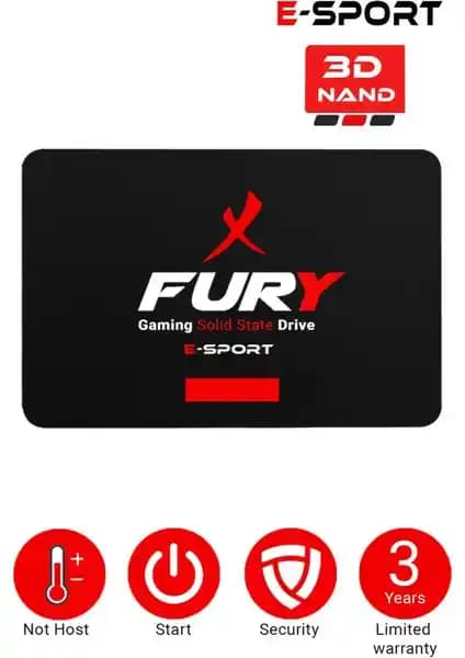 Fury E-Sport 1 TB SSD Yüksek Performanslı Taşınabilir Depolama Çözümü