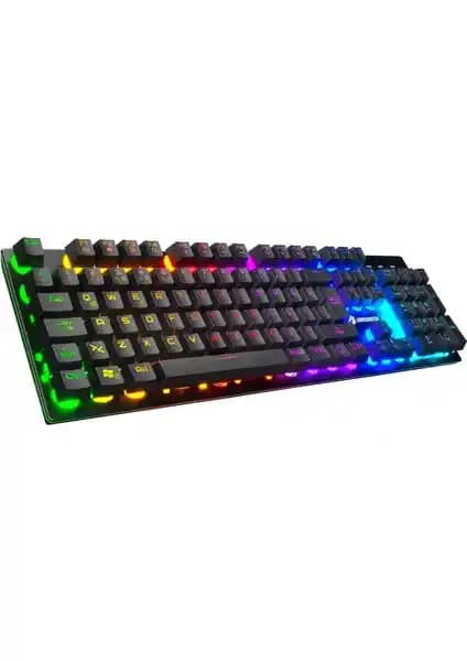 GameBooster G76K Attack Rainbow: Yüksek Performanslı RGB Semi-Mechanical Oyun Klavyesi
