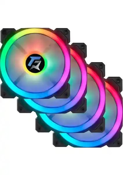 GameForce 7r Pro Serisi Rainbow Ledli Sessiz 120MM Kasa Fanı Yüksek Performans ve Estetik
