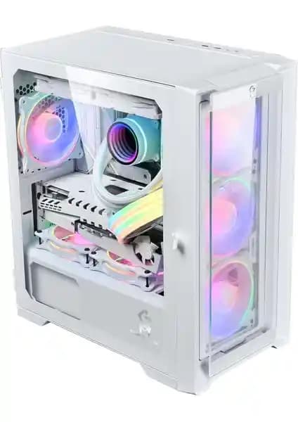 Gamemaster GM-210K Beyaz Gaming Bilgisayar Kasası Dayanıklılık ve Estetiği Bir Arada