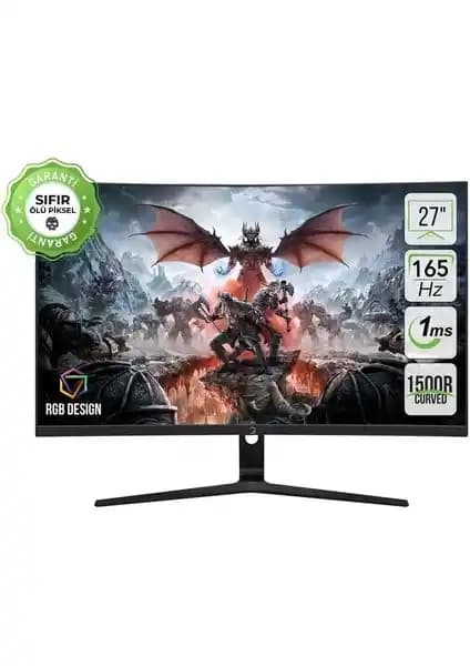 GamePower 27 İnç Vivid Eğrili Oyun Monitörü Yüksek Performans ve Şık Tasarım
