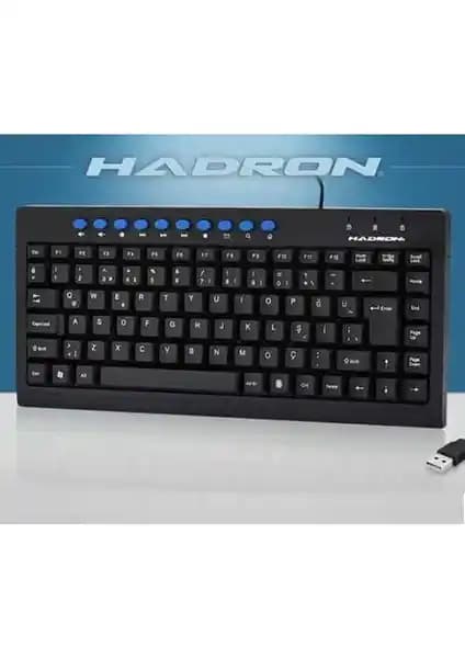 Hadron HD829 Mini Multimedia USB Klavye: Pratik ve Fonksiyonel Günlük Kullanım Çözümü