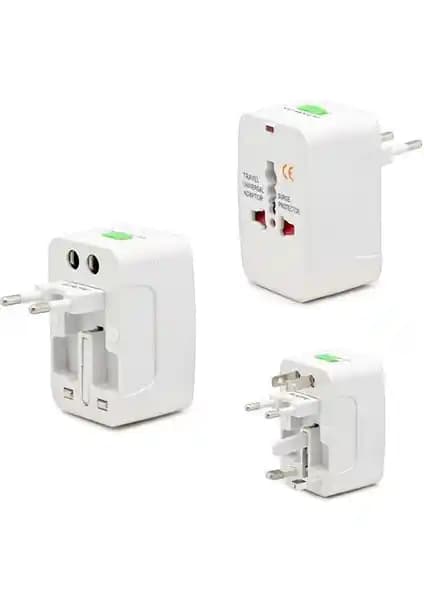 Hadron HDX-1253 Çok Yönlü Amerikan ve İngiliz Priz Adaptörü Güvenli Seyahat Kullanımı İçin