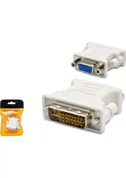Hadron HDX1261(4002) Adaptör Çevirici DVI'den VGA'ye Bağlantı Çözümü