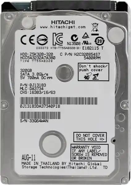 Hitachi Z5K320 320GB 5400RPM SATA 3 2.5 İnç Dizüstü Sabit Disk Özellikleri ve Değerlendirmeleri