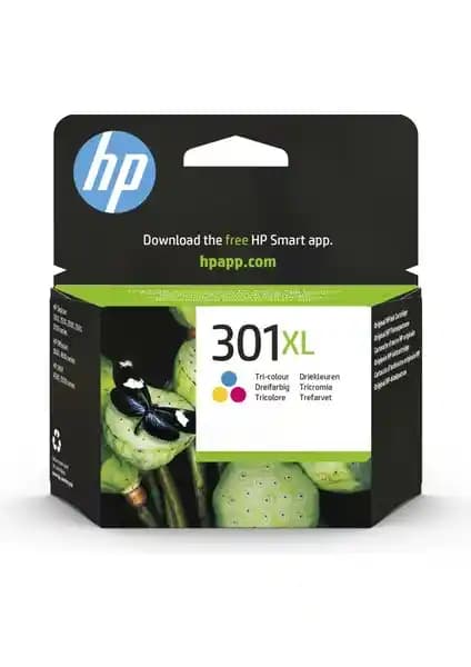 HP 301XL 3 Renk Mürekkep Kartuşu Yüksek Kalite ve Uyum Sağlayan Orijinal Ürün
