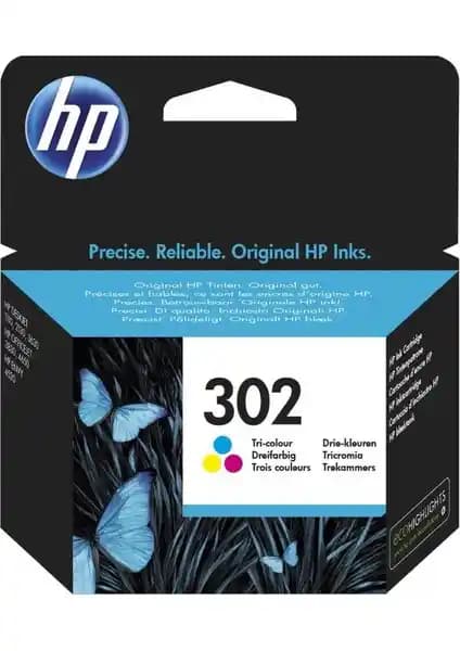 HP 302 Renkli Mürekkep Kartuşu F6U65Ae: Yüksek Kalite ve Güvenilirlik Sunan Orijinal Ürün
