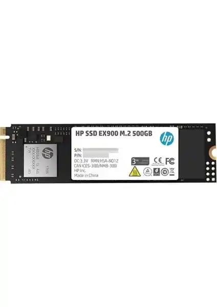 HP 500 GB EX900 M.2 PCIe Gen3 NVMe SSD: Yüksek Performans ve Güvenilir Depolama Çözümü