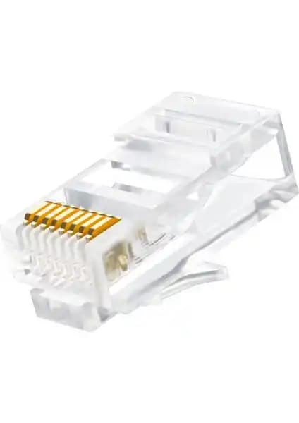 Hq Speed Ez RJ45 Cat6 Yeni Nesil Delikli Jack Konnektörleri Profesyonel ve Ev Kullanımı İçin