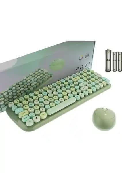 Hunter Series Mınt Xt Retro Kablosuz Klavye ve Mouse Seti Kullanım ve Özellikleri