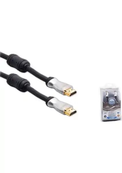 Hytech Hy-P565 HDMI Kablosu 3 Metre 24K Altın Kaplama 3D ve 4K Uyumu ile Üstün Performans