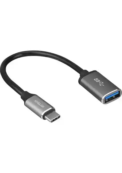 Hytech HY-XO22 Gümüş USB F to Type C OTG Çevirici: Dayanıklı ve Güvenilir Bağlantı Çözümü