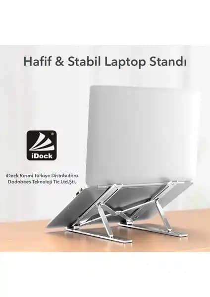iDock N29-3 Katlanabilir Alüminyum Notebook Standı Ergonomik ve Taşınabilir Tasarım