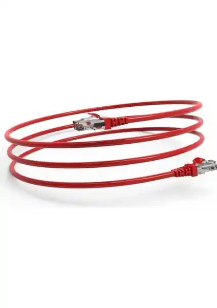 Inca ICAT6-1TK 1 Metre Kırmızı CAT6 Kablo Güçlü ve Güvenilir Bağlantı Çözümü