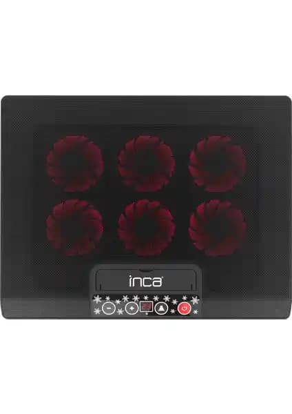 Inca INC-601GMS Notebook Soğutucu 7-17 İnç, Fanlı, Ayarlanabilir Hız ve Ergonomik Tasarım
