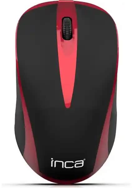 Inca IWM-221RSK Kırmızı Kablosuz Mouse Yüksek Hassasiyet ve Ergonomik Tasarım