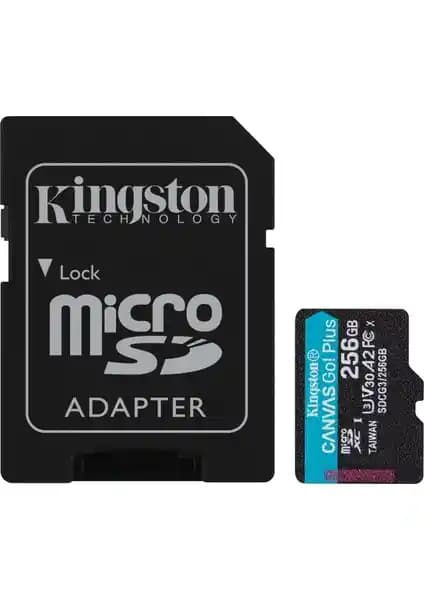 Kingston Canvas Go Plus 256GB Micro SDXC Hafıza Kartı Yüksek Hız ve Güvenilirlik Özellikleri
