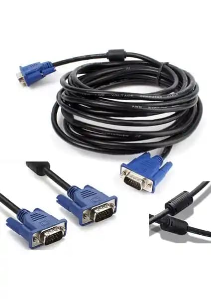 Koodmax 10 Metre VGA Görüntü Kablosu Yüksek Kalite ve Güvenilir Bağlantı İçin