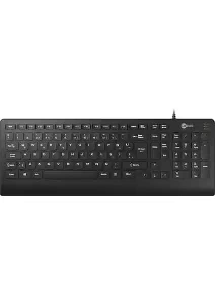 Lecoo KB103 USB Türkçe Q Klavye Günlük Kullanım İçin Ergonomik ve Dayanıklı Tasarım