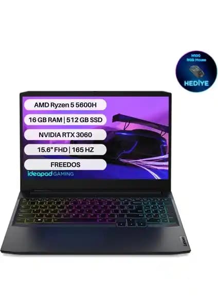 Lenovo IdeaPad Gaming 3: Güçlü Donanım ve Taşınabilirlik ile Oyun Deneyimini Yükseltin
