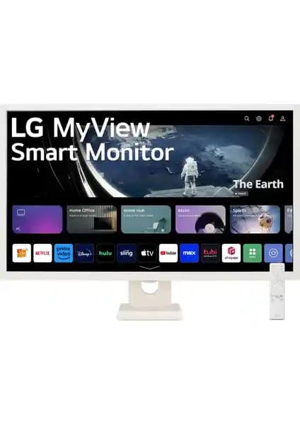 LG 32SR50F-W 32 İnç IPS WebOS Monitör Yüksek Renk Doğruluğu ve Akıllı Özellikler