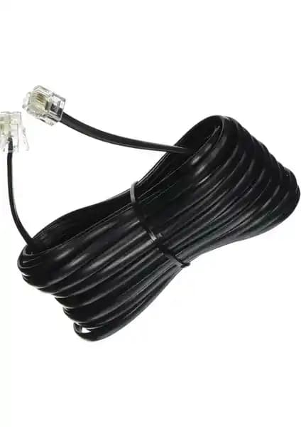 Livolo 5 Metre Siyah Telefon ve Modem Kablosu - Yüksek Performans ve Dayanıklılık