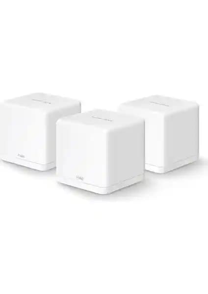 Mercusys Halo H30G 3'lü Mesh Wi‑Fi Sistemi Geniş Alanlarda Güçlü ve Stabil Bağlantı