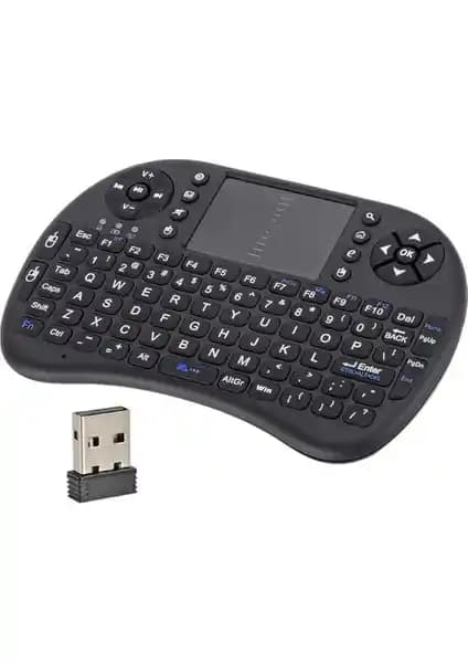 Mi7a LED Işıklı Kablosuz Mini Klavye Akıllı Tahta ve Televizyonlar İçin