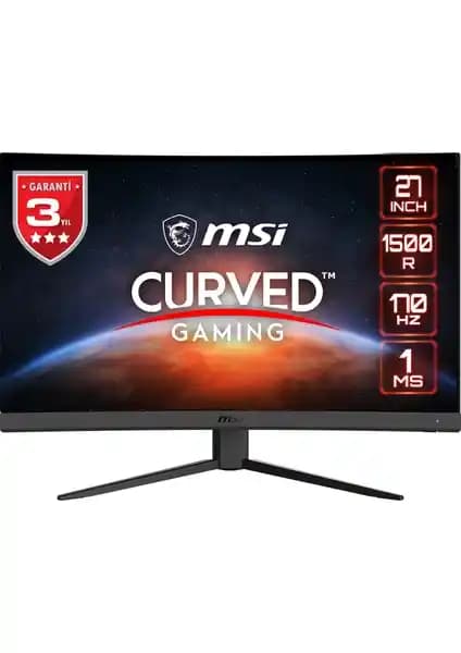 MSI G27CQ4 E2 Oyun Monitörü: Yüksek Performans ve Konfor Sunan Kavisli Ekran