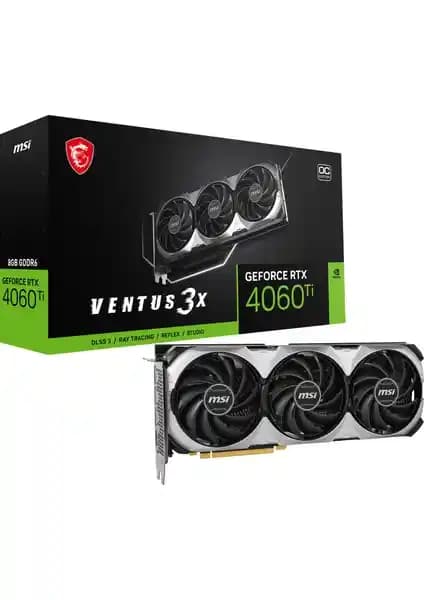 MSI GeForce RTX 4060 Ti Ventus 3X 8G OC Ekran Kartı Performans ve Tasarım Özellikleri