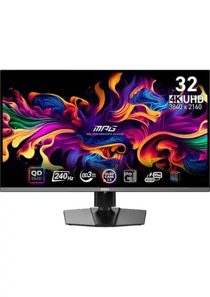MSI MPG 321URX QD-OLED 32 inç Oyun ve Profesyonel Kullanım Monitörü