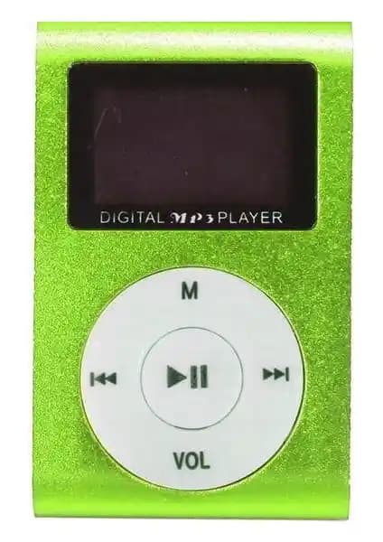 Newnet Dijital Ekranlı MP3 Player Yeşil Renkli Taşınabilir Müzik Çalar Teknolojisi