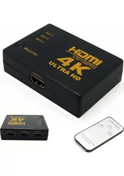 Onten Kablosuz 3 Port HDMI Switch ile Yüksek Kaliteli Görüntü ve Kullanım Kolaylığı