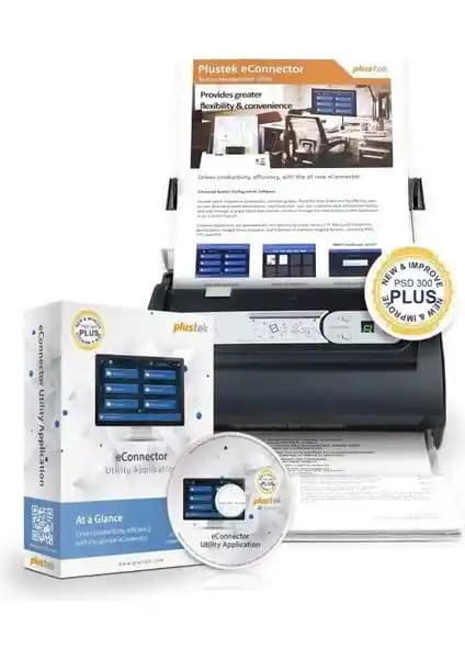 Plustek PSD300 Plus Belge Tarayıcı: Verimlilik ve Çok Yönlülük Sunan Profesyonel Çözüm