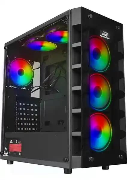 PowerBoost X59RGB-650W: Oyun ve Performans İçin Şık ve Güçlü Bilgisayar Kasası