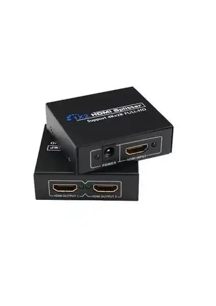 Probiel Metal Kasa 4K UHD 3D 1.4V 2 Port HDMI Çoğaltıcı ile Yüksek Kaliteli Görüntü Aktarımı