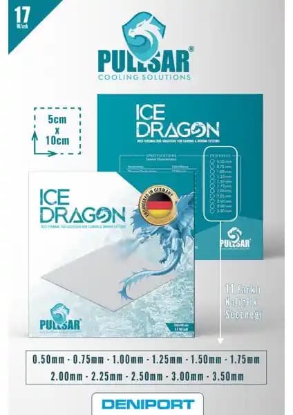 Pullsar Ice Dragon Termal Pedi ile yüksek performanslı bilgisayar soğutma çözümleri