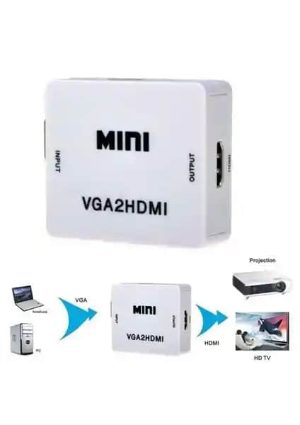 Qpars M600 VGA to HDMI Çevirici: Yüksek Kalite Görüntü ve Ses Dönüştürme Cihazı