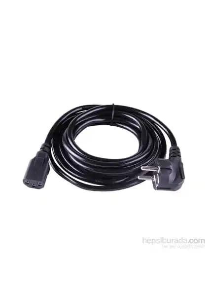 Qport POW3 3 Metre Uzunluğunda PC Güç Kablosu Güvenilir ve Dayanıklı Bağlantı Çözümü