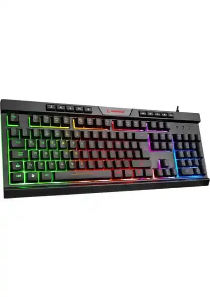Rampage Bygamex-K2 Rainbow Oyuncu Klavyesi Renkli Aydınlatma ve Çoklu Özellikler