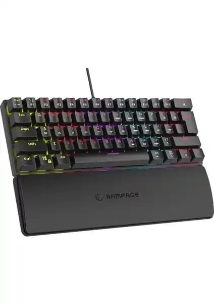 Rampage PLOWER K60 Siyah İngilizce Q Klavye: Oyun ve Günlük Kullanım İçin Performanslı Seçenek