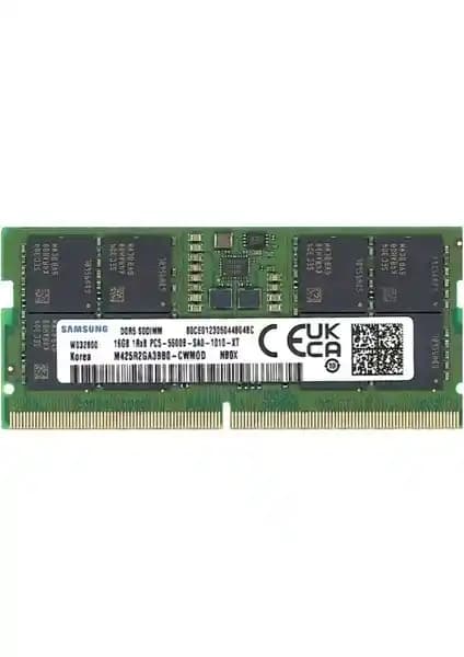 Samsung 16GB DDR5 Notebook RAM 5600MHz yüksek hız ve güvenilirlik sağlayan modern bellek modu