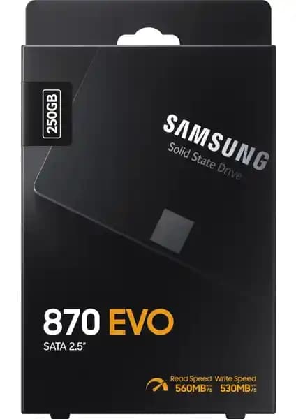 Samsung 870 Evo 250GB SSD ile Yüksek Performans ve Güvenilir Depolama Çözümü