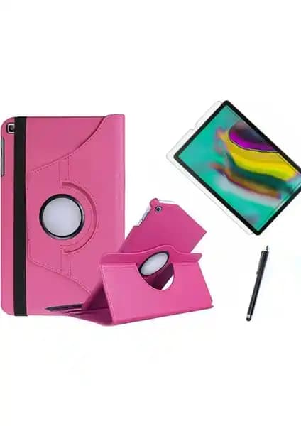 Samsung Galaxy Tab A7 Lite için şık ve fonksiyonel dönebilir pembe tablet kılıfı