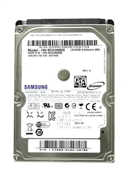 Samsung HN-M320MBB 320 GB 5400 RPM Yenilenmiş Notebook Hard Diskleri Özellikleri ve Kullanıcı Yorumları