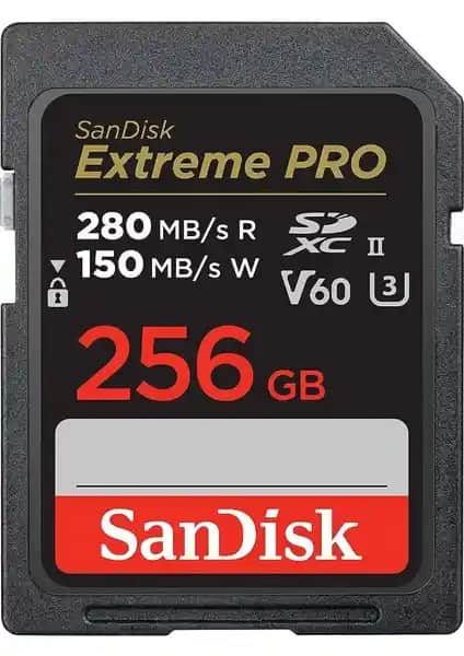 SanDisk Extreme Pro 256GB Hafıza Kartı Profesyonel Kullanım İçin Yüksek Performanslı Depolama Çözümü