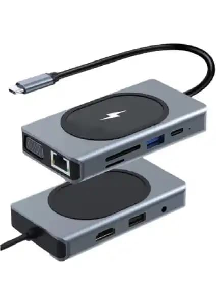 Shaza 9in1 USB Type-C Hub: Çok Fonksiyonlu Taşınabilir Bağlantı Çözümü